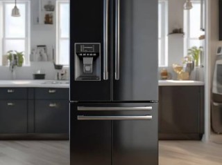 夏普冰箱快速响应热线阐明￥黑色法式双开门冰箱：时尚家居必备之选