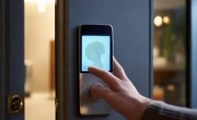 摩坚智能指纹锁上门电话附近传授=指纹锁：解锁新安全体验，告别传统钥匙时代	