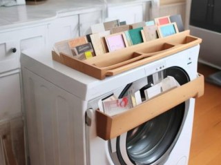 夏普洗衣机24小时客服网点讲解-洗衣机叠放抽卡支架：轻松实现衣物分层收纳