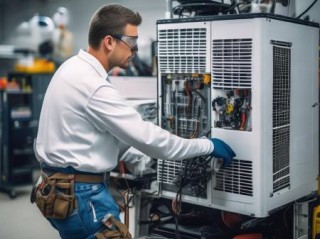 派沃热水器空气能快速维修保障分解,商用空气能水箱：节能环保，热水无忧