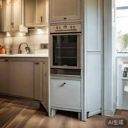 厨房布局，小巧集成灶