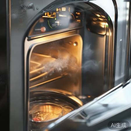 消毒柜操作：高温消毒，待机休息