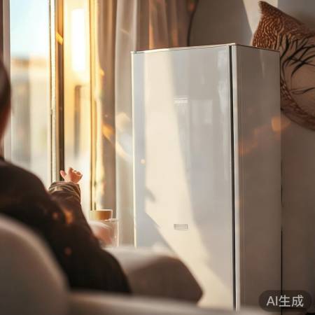 美的冰箱551WKM冰晶白，时