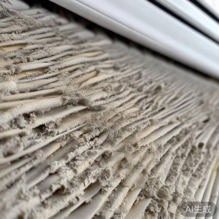 空调滤芯久未换，影响制冷效果。