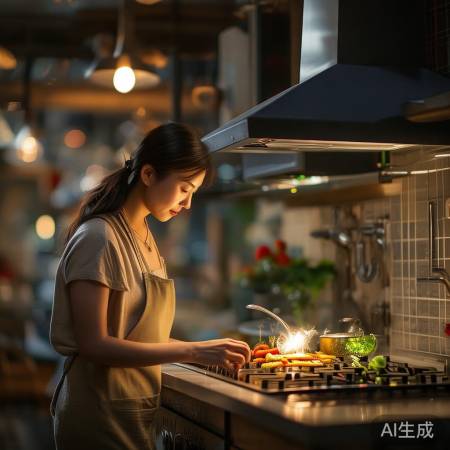 欧派油烟机，噪音小，炒菜乐享音