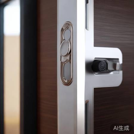 指纹锁中央圆形按钮