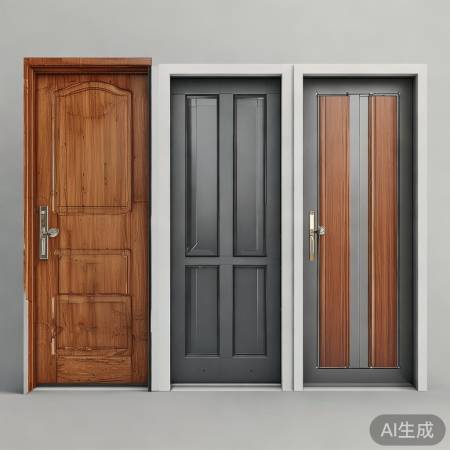 门材质多样，实木高档易变形，钢