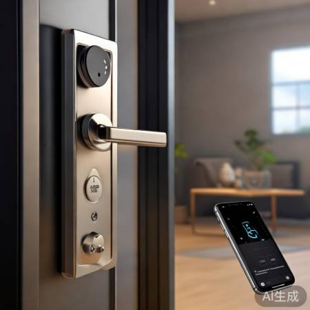 蓝牙指纹锁,一键连接