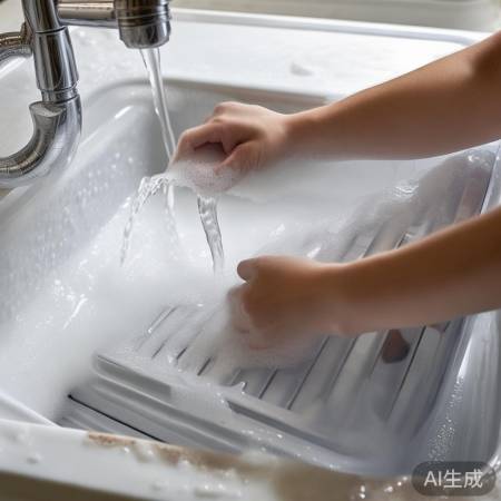 冰箱内桶温水冲洗