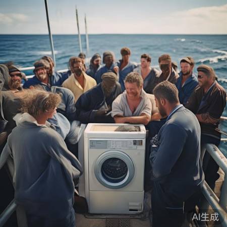 船上洗衣机，海员温馨小憩