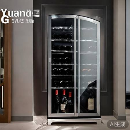 粤光玻璃，优质红酒柜玻璃门