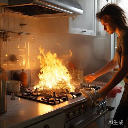 燃气灶熄火，冷静处理