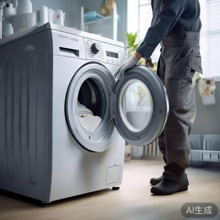 洗衣机打不开，重启试试看