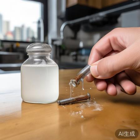 白醋除锈，一擦即净