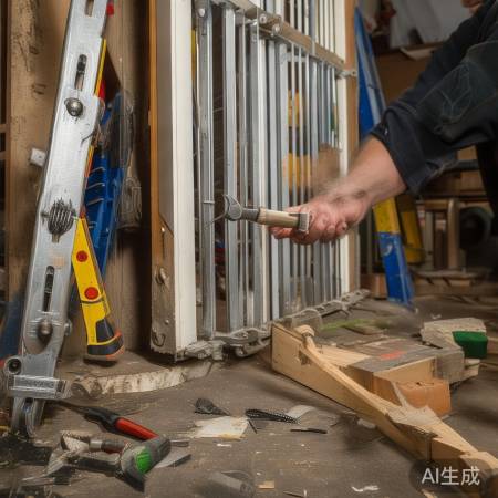 防盗门不正调整技巧