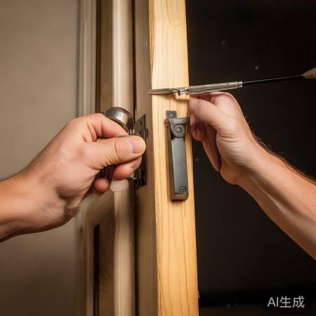 安装新锁，保持平稳