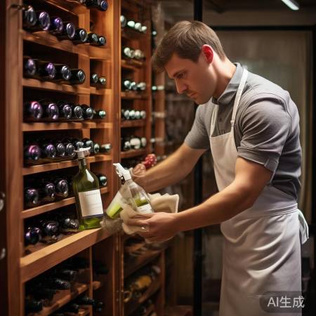 定期清洁酒柜，勿用刺鼻清洁剂