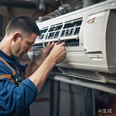 检查空调螺丝防噪音