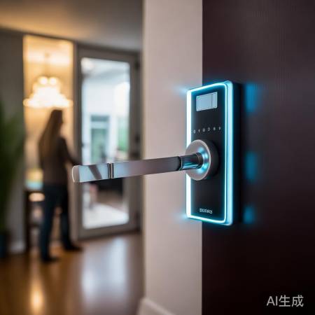 指纹锁防撬警报，电源保障安全