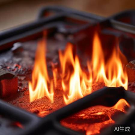 燃气灶壁面催化持续燃烧