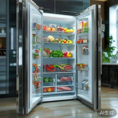 大容量双门冰箱，满足日常与惊喜