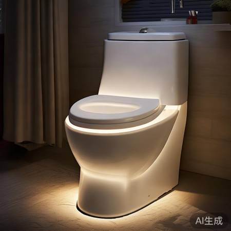 “侧洁宝智能马桶盖，温馨夜灯升