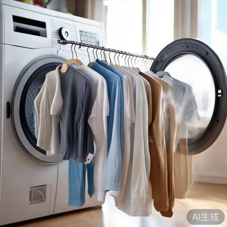 脱水后速取衣物晾晒