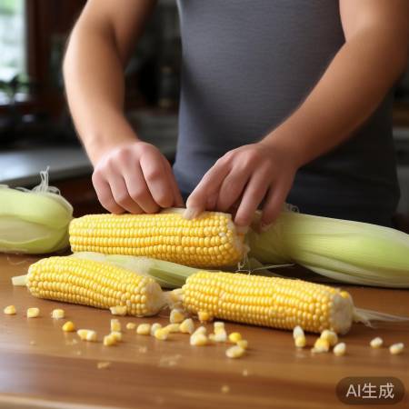 玉米洗净去须切小段，保鲜又美味