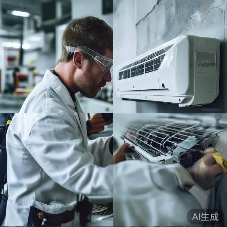 检查并拧紧空调螺丝