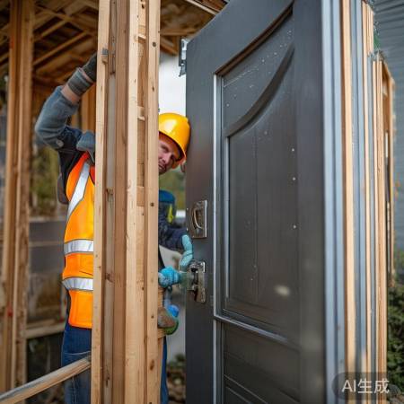 安装防盗门需找师傅，注意安全。